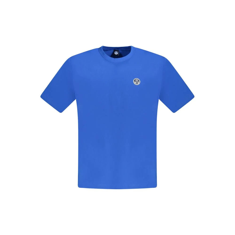 North Sails Blue Cotton Men T-Shirt - T-Shirts
