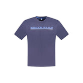 North Sails Blue Cotton Men T-Shirt - T-Shirts