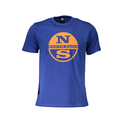 North Sails Blue Cotton Men T-Shirt - T-Shirts
