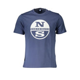 North Sails Blue Cotton Men T-Shirt - T-Shirts