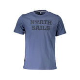 North Sails Blue Cotton Men T-Shirt - T-Shirts