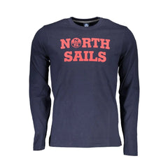 North Sails Blue Cotton Men T-Shirt - XXL - T-Shirts
