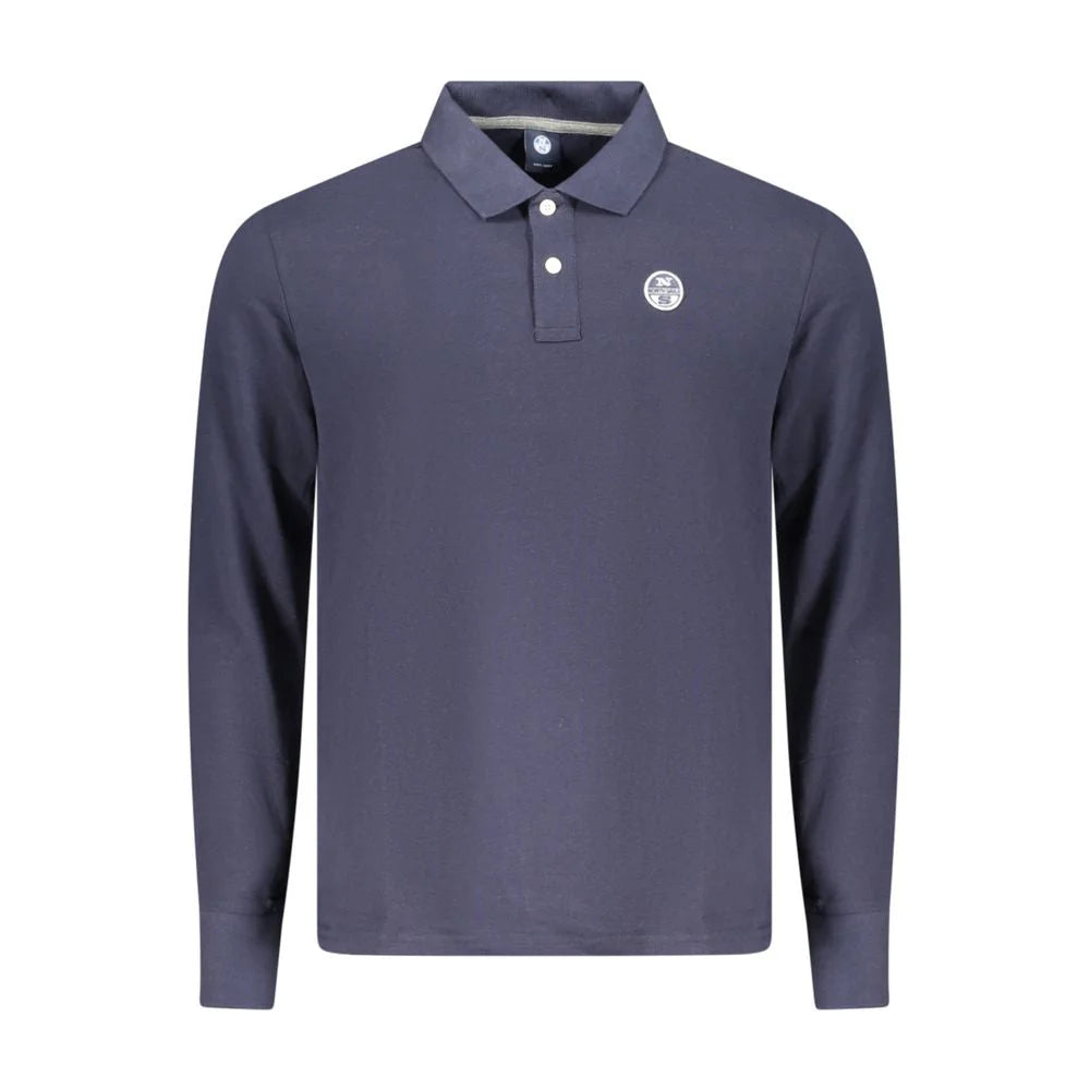 North Sails Blue Cotton Polo Shirt - Polos