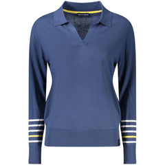 North Sails Blue Cotton Women Sweater - Sweaters
