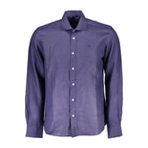 North Sails Blue Linen Men Shirt - Shirts