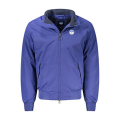 North Sails Blue Polyamide Men Jacket - M