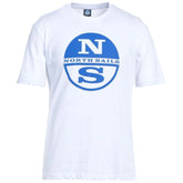 North Sails Crisp White Logo Cotton T-Shirt - T-Shirts