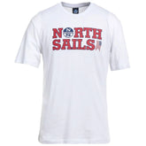 North Sails Elegant White Cotton Logo Tee - T-Shirts