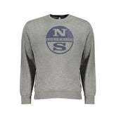 North Sails Gray Cotton Men Sweater - Sweatshirts