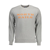 North Sails Gray Cotton Men Sweater - Sweatshirts