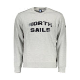 North Sails Gray Cotton Men Sweater - Sweatshirts