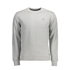 North Sails Gray Cotton Men Sweater - Sweatshirts