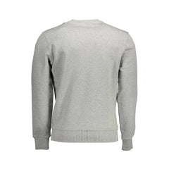 North Sails Gray Cotton Men Sweater - Sweatshirts