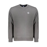 North Sails Gray Cotton Men Sweater - Sweatshirts