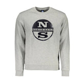 North Sails Gray Cotton Men Sweater - XL - Sweatshirts