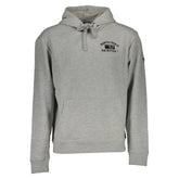North Sails Gray Cotton Men Sweatshirt - S - Hoodies