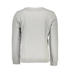 North Sails Gray Organic Cotton Men Sweater - XXL - Sweatshirts