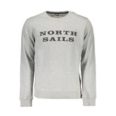 North Sails Gray Organic Cotton Men Sweater - XXL - Sweatshirts