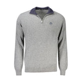 North Sails Gray Wool Men Sweater - M