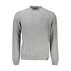 North Sails Gray Wool Men Sweater - Sweaters