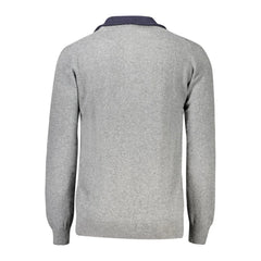 North Sails Gray Wool Men Sweater - Sweaters