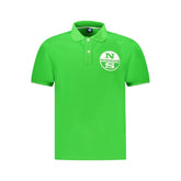 North Sails Green Cotton Men Polo Shirt - Polos