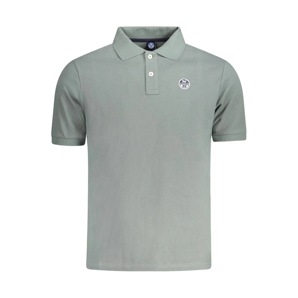 North Sails Green Cotton Men Polo Shirt - S - Polos