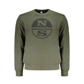 North Sails Green Cotton Men Sweater - Sweatshirts