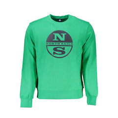 North Sails Green Cotton Men Sweater - Sweatshirts