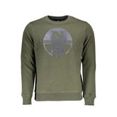 North Sails Green Cotton Men Sweater - Sweatshirts