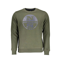North Sails Green Cotton Men Sweater - Sweatshirts