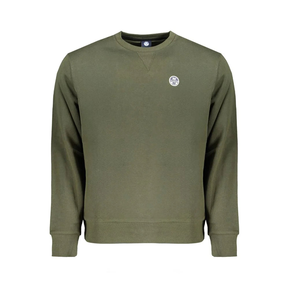 North Sails Green Cotton Men Sweater - XL - Sweatshirts