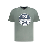 North Sails Green Cotton Men T-Shirt