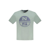 North Sails Green Cotton Men T-Shirt - T-Shirts