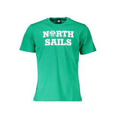 North Sails Green Cotton Men T-Shirt - T-Shirts