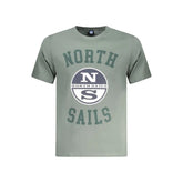 North Sails Green Cotton Men T-Shirt - T-Shirts