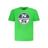 North Sails Green Cotton Men T-Shirt - T-Shirts