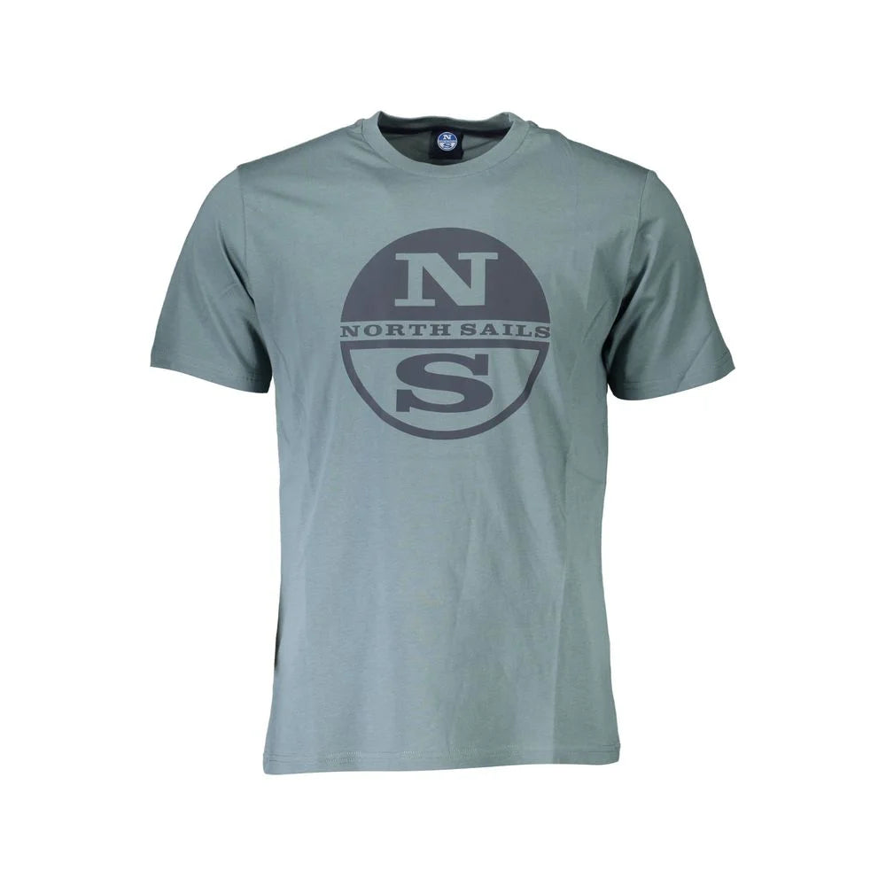 North Sails Green Cotton Men T-Shirt - T-Shirts