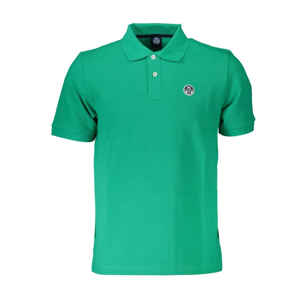 North Sails Green Cotton Polo Shirt - Polos