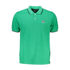 North Sails Green Cotton Polo Shirt - Polos