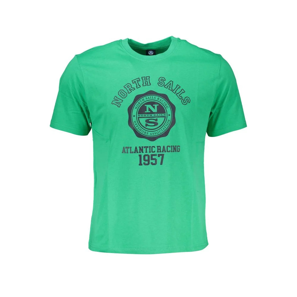 North Sails Green Cotton T-Shirt - T-Shirts