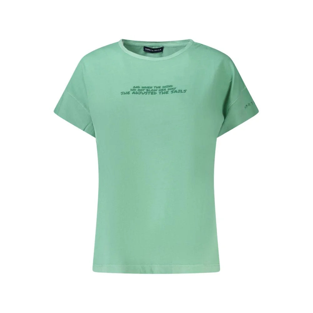 North Sails Green Cotton Women T-Shirt - T-Shirts