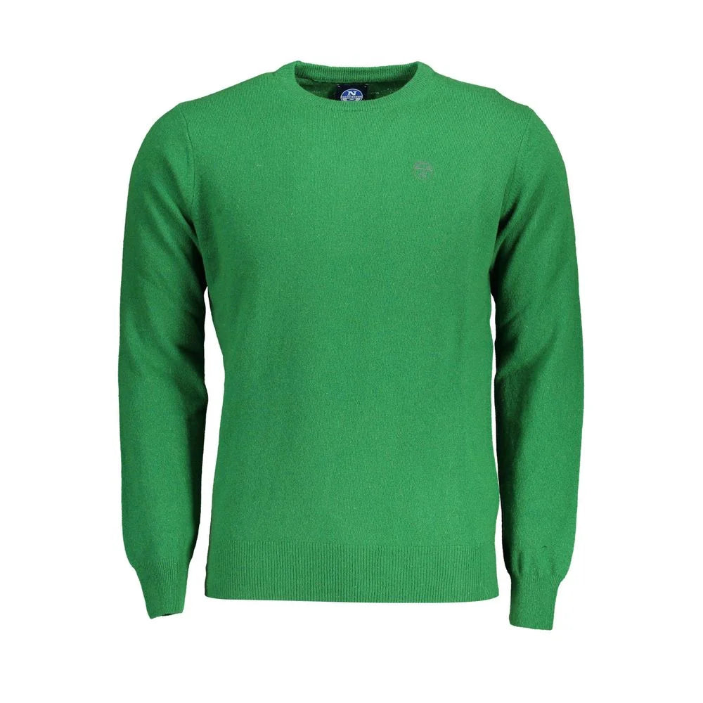 North Sails Green Wool Men Sweater - Sweaters