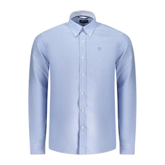 North Sails Light Blue Cotton Men Shirt - S