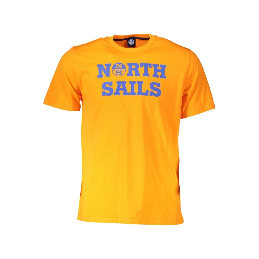 North Sails Orange Cotton Men T-Shirt - T-Shirts