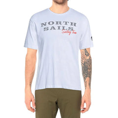 North Sails Pristine White Rubber Logo Tee - T-Shirts
