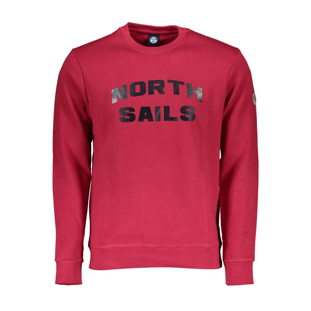 North Sails Red Cotton Men Sweater - Sweatshirts