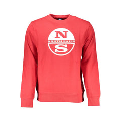 North Sails Red Cotton Men Sweater - Sweatshirts
