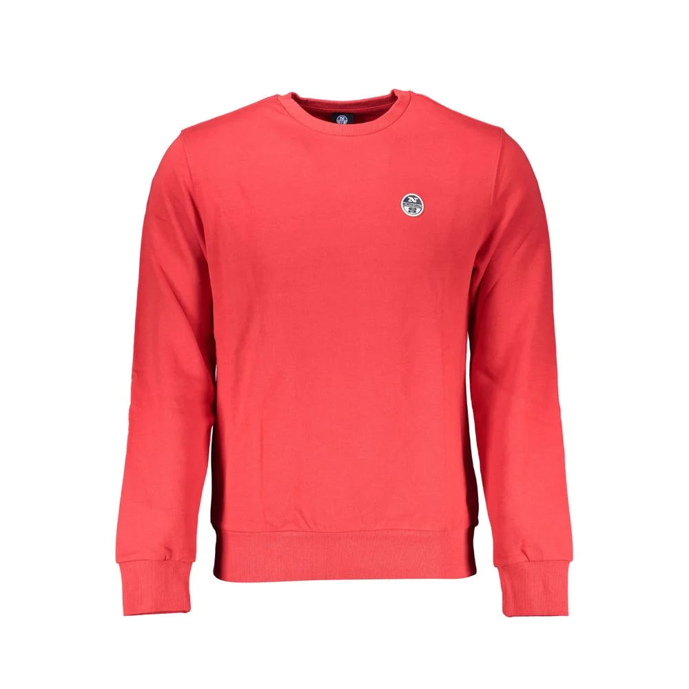 North Sails Red Cotton Men Sweater - Sweatshirts