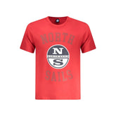 North Sails Red Cotton Men T-Shirt - T-Shirts